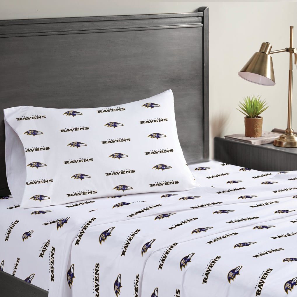Baltimore Ravens Pegasus Three-Piece Twin Sheet Set
