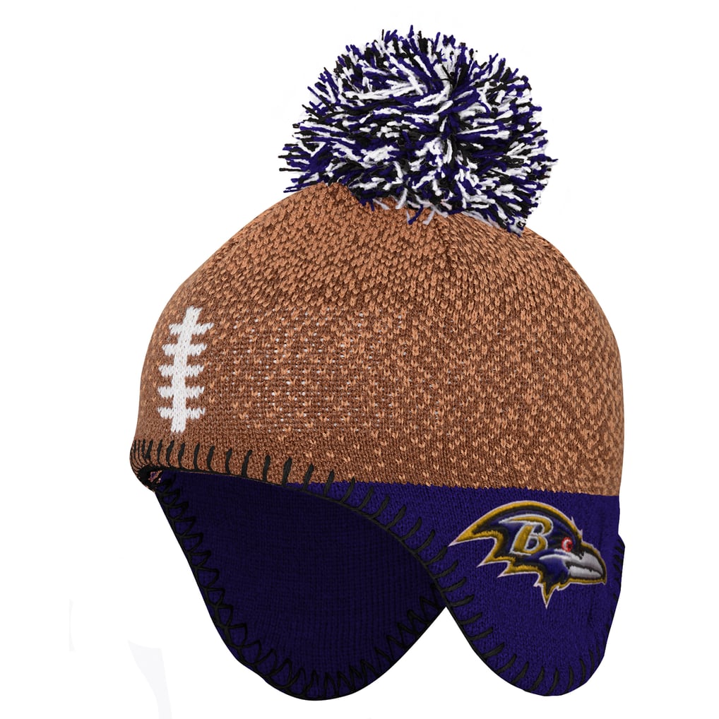 Baltimore Ravens Outerstuff Preschool Football Head Knit Hat - Brown