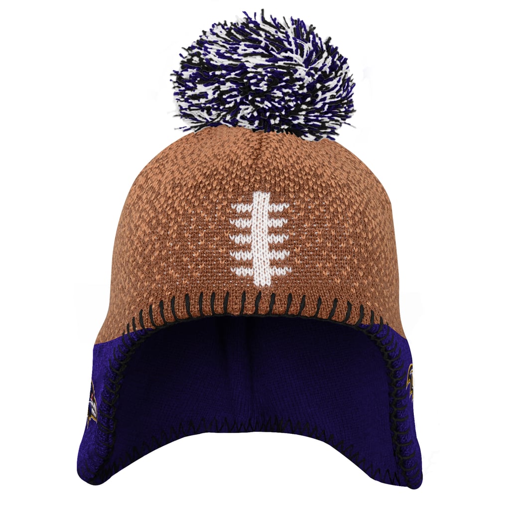 Baltimore Ravens Outerstuff Preschool Football Head Knit Hat - Brown