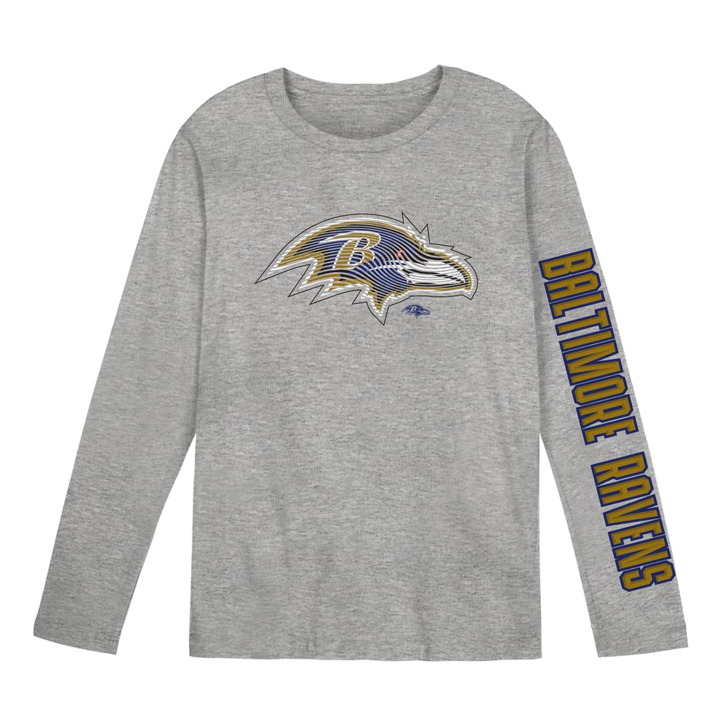 Baltimore Ravens Outerstuff Preschool Air Raid Long Sleeve T-Shirt - Gray