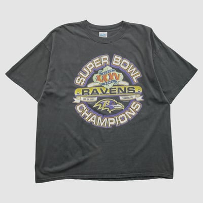 Super Bowl XXXV Gildan 2001 T-shirt - Black - XL by Fanatics Real Vintage