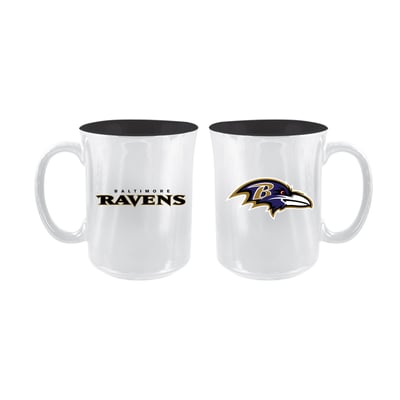 Baltimore Ravens The Memory Company 2-Pack 15oz. Iridescent Ceramic Mug Set