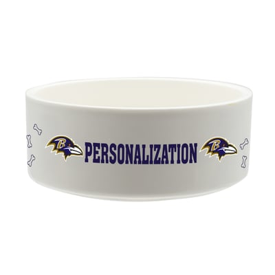 Baltimore Ravens The Memory Company 35oz. Personalized Ceramic Pet Bowl