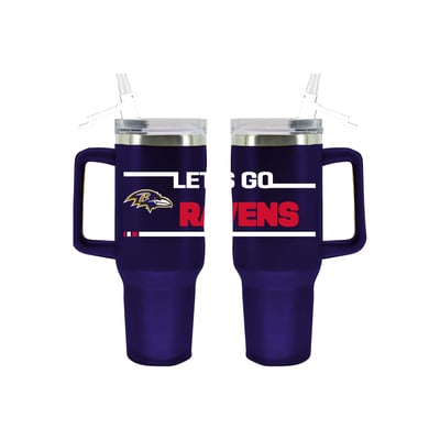 Baltimore Ravens The Memory Company 40oz. Stainless Steel Team Color Tumbler with Flip Straw