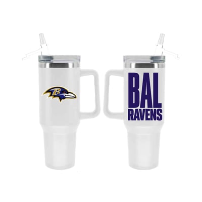 Baltimore Ravens The Memory Company 40oz. Stainless Steel Tumbler with Flip Straw