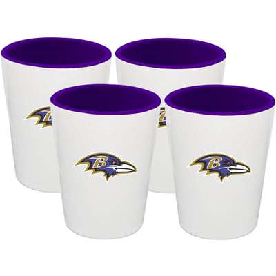 Baltimore Ravens The Memory Company Four-Pack Ceramic Shot Glass Set
