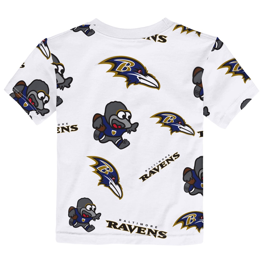 Baltimore Ravens Outerstuff Toddler Mascot Play T-Shirt - White