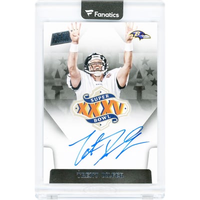 Trent Dilfer Baltimore Ravens Autographed 2015 Panini Super Bowl XXXV #SBXXXV-TD Card 