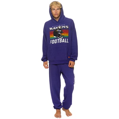 Baltimore Ravens Aviator Nation Unisex Tri-Blend Sweatpants - Purple