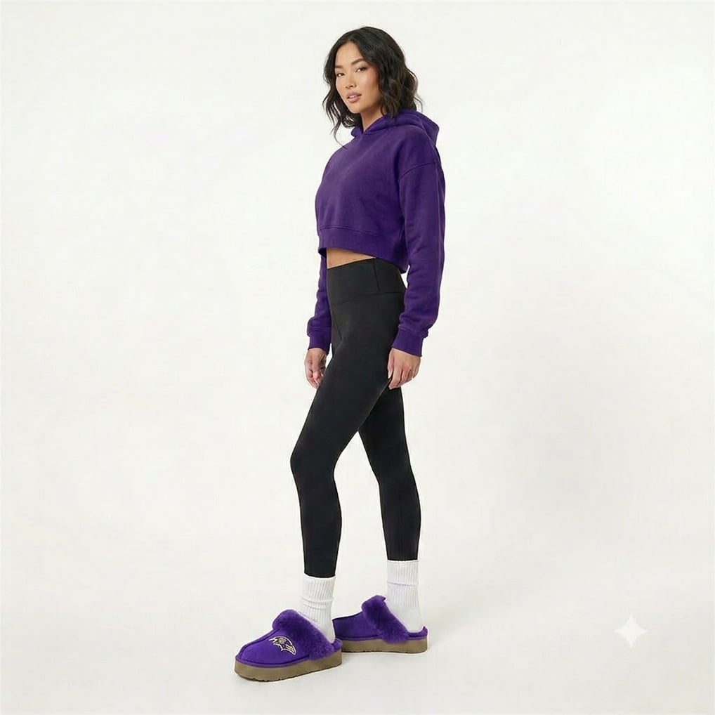 Baltimore Ravens Cuce Unisex Team Color Slipper Boots