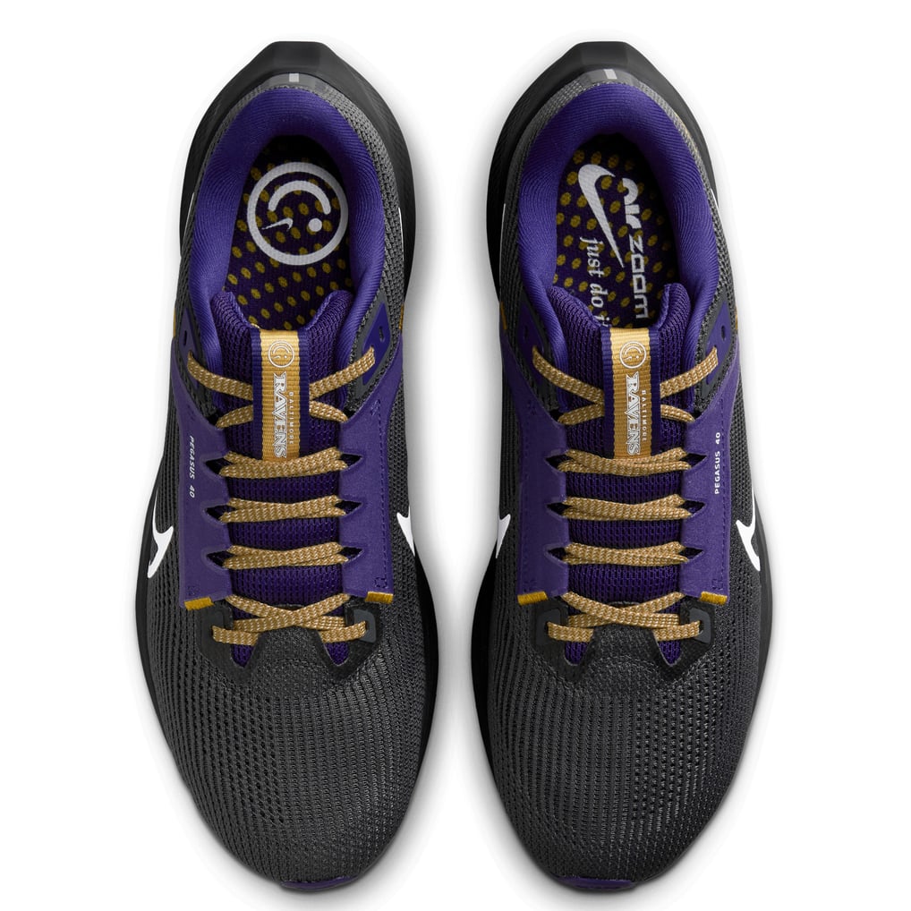 Unisex Nike Anthracite Baltimore Ravens Zoom Pegasus 40  display picture 1