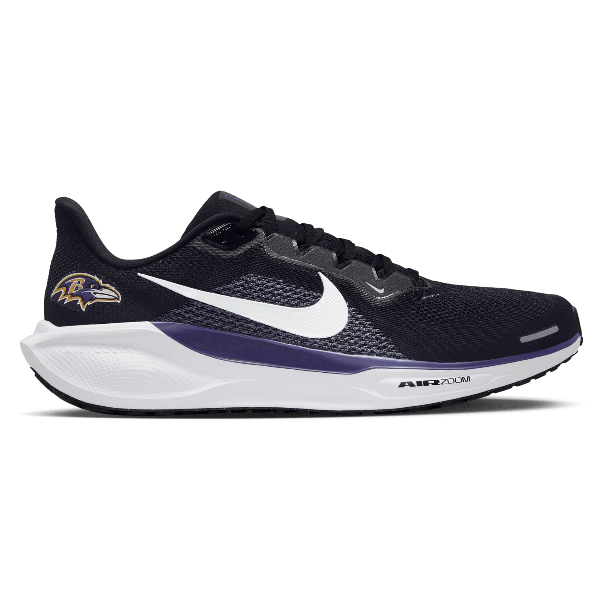 NWOB Nike Air Zoom Pegasus 41 Baltimore Ravens Men\'s Running Shoes Size 9.5 Nike Zoom Pegasus 41 NFL Baltimore Ravens | Mercari main image 4
