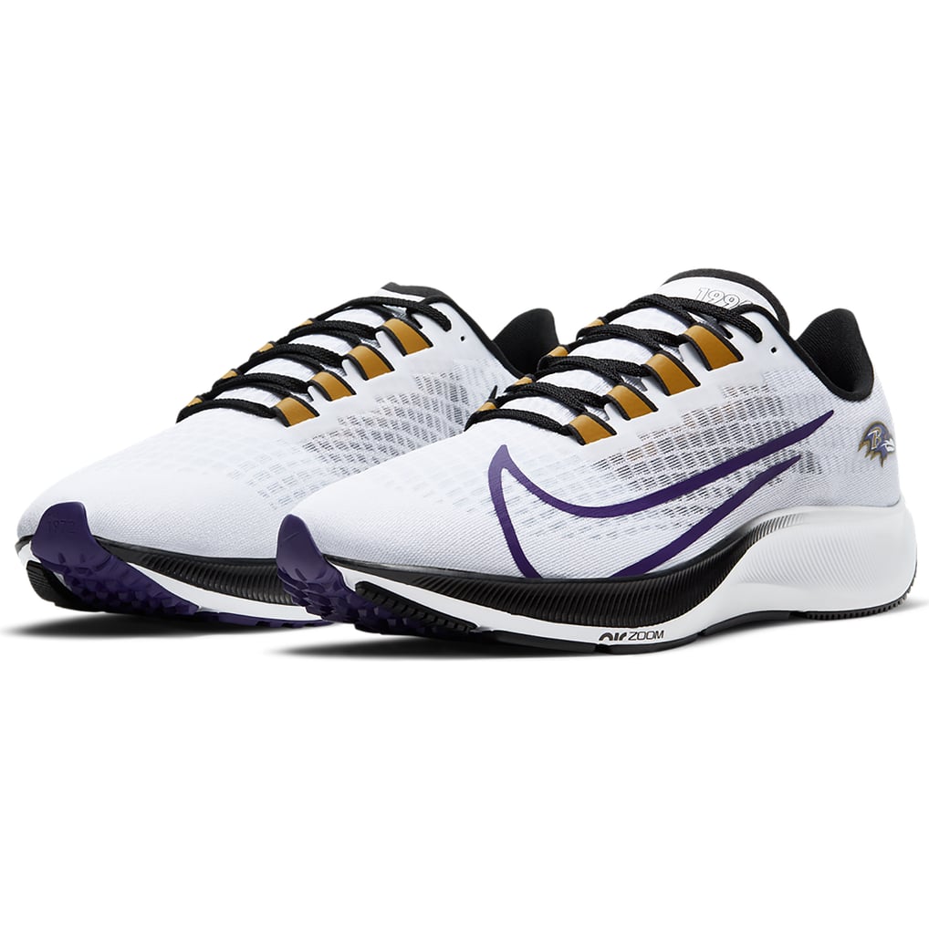 Size 11.5 Baltimore Ravens Nike Air Zoom Pegasus 37 Running Shoes - RARE Men main image 4