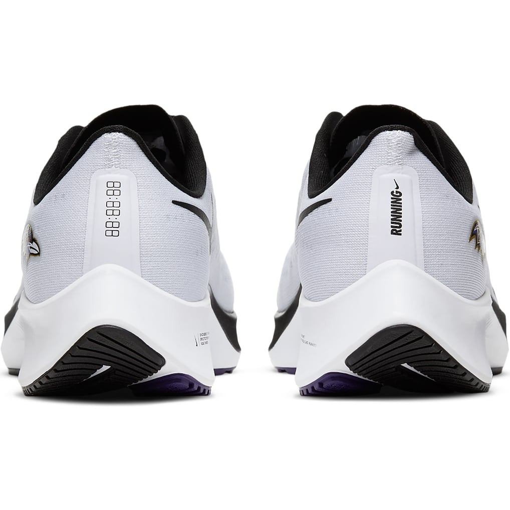 Unisex Nike White Baltimore Ravens Zoom Pegasus 37 Running Shoe display picture 3