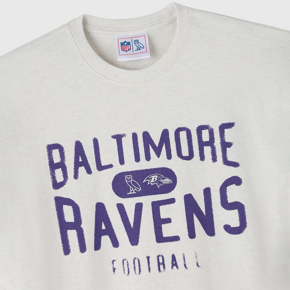 Baltimore Ravens OVO x NFL Unisex T-Shirt - Heather Gray