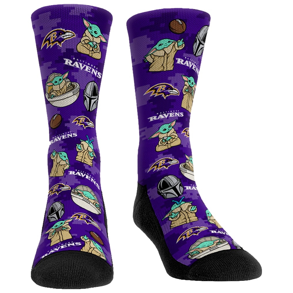  Baltimore Ravens Rock Em Unisex 3-Pack Mandalorian Crew Socks