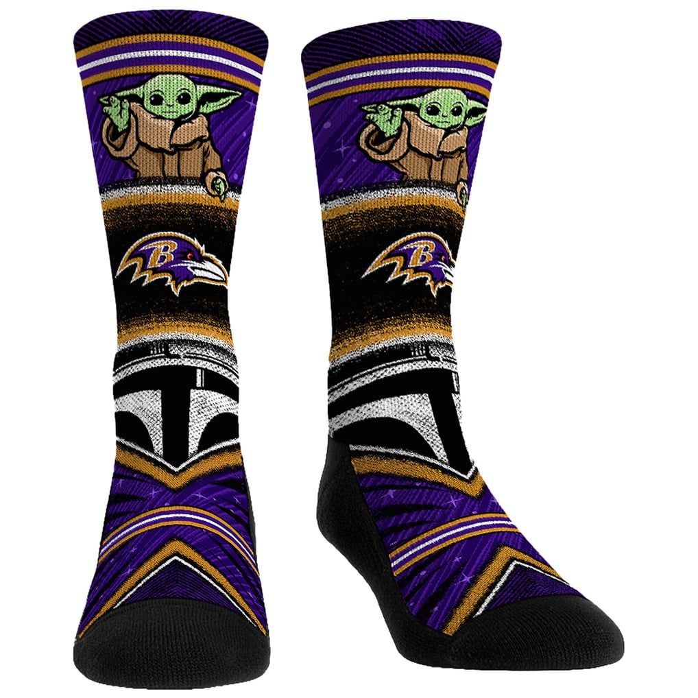  Baltimore Ravens Rock Em Unisex 3-Pack Mandalorian Crew Socks