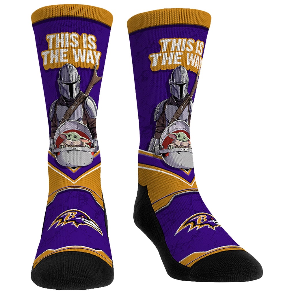  Baltimore Ravens Rock Em Unisex 3-Pack Mandalorian Crew Socks