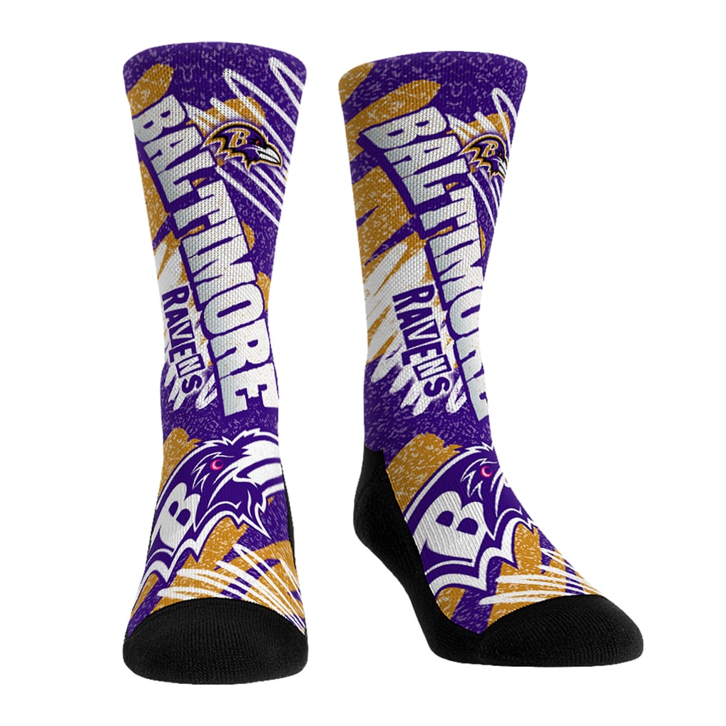 Baltimore Ravens Rock Em Unisex Team Blast Two-Pack Crew Socks