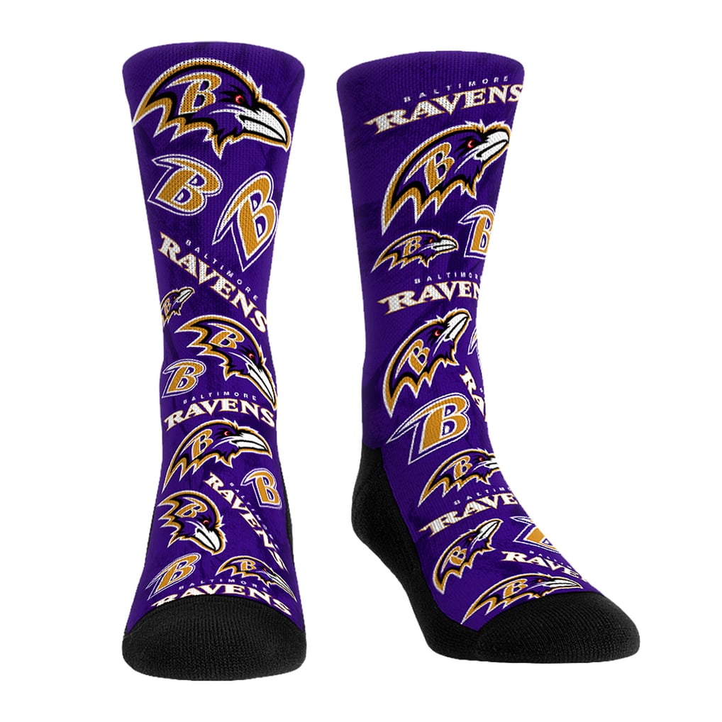 Baltimore Ravens Rock Em Unisex Team Blast Two-Pack Crew Socks