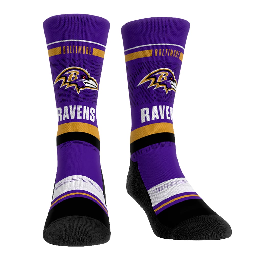 Lamar Jackson Baltimore Ravens Rock Em Unisex 3-Pack Crew Socks Set - 