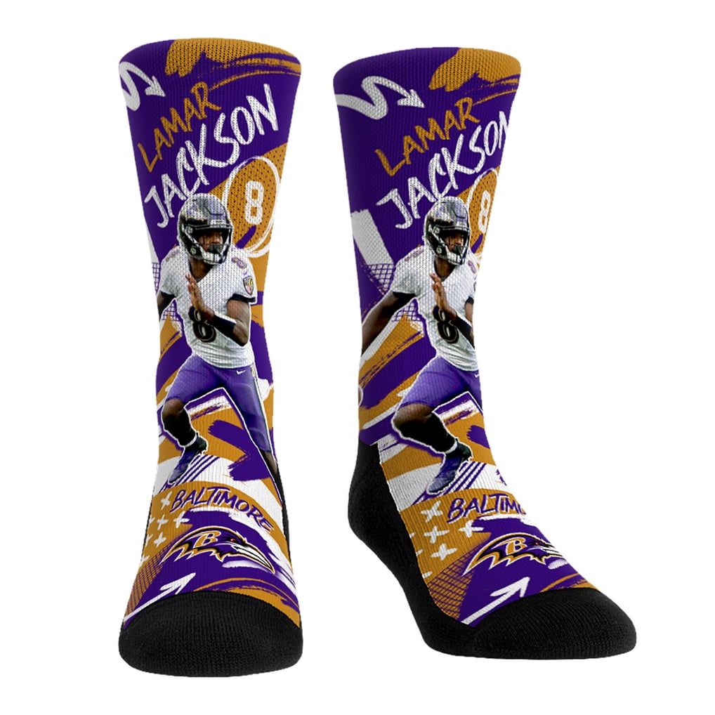 Lamar Jackson Baltimore Ravens Rock Em Unisex Playmaker Crew Socks