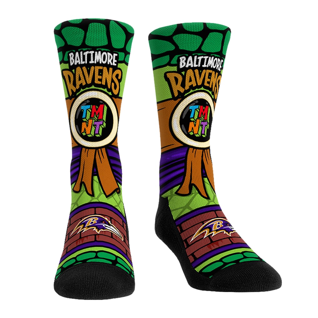 Baltimore Ravens Rock Em Unisex TMNT Three-Pack Crew Sock Set - Purple