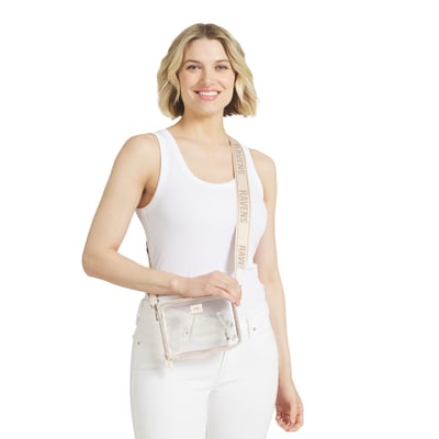 WEAR by Erin Andrews Baltimore Ravens Hard Case Clear Crossbody Bag
