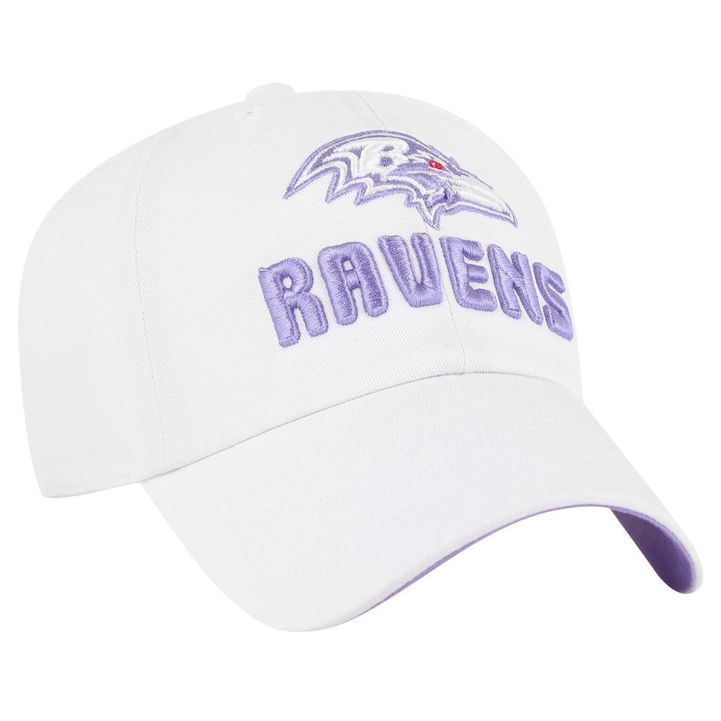  Baltimore Ravens '47 Women's Luminace Clean Up Adjustable Hat - White