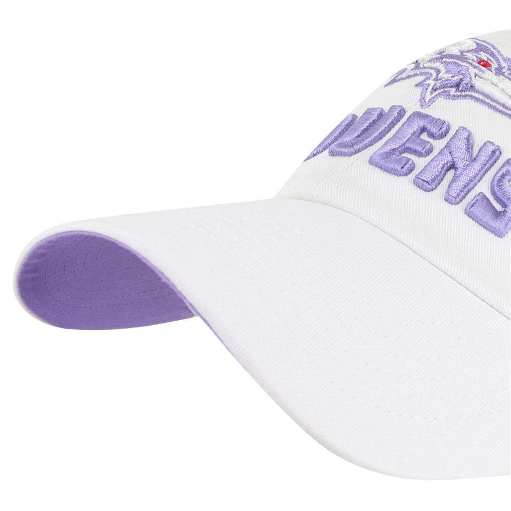  Baltimore Ravens '47 Women's Luminace Clean Up Adjustable Hat - White