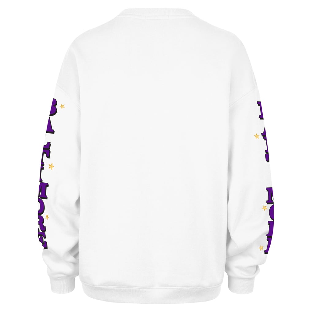 Baltimore Ravens '47 Women's Thunderous Oversized Fleece Sweatshirt - White