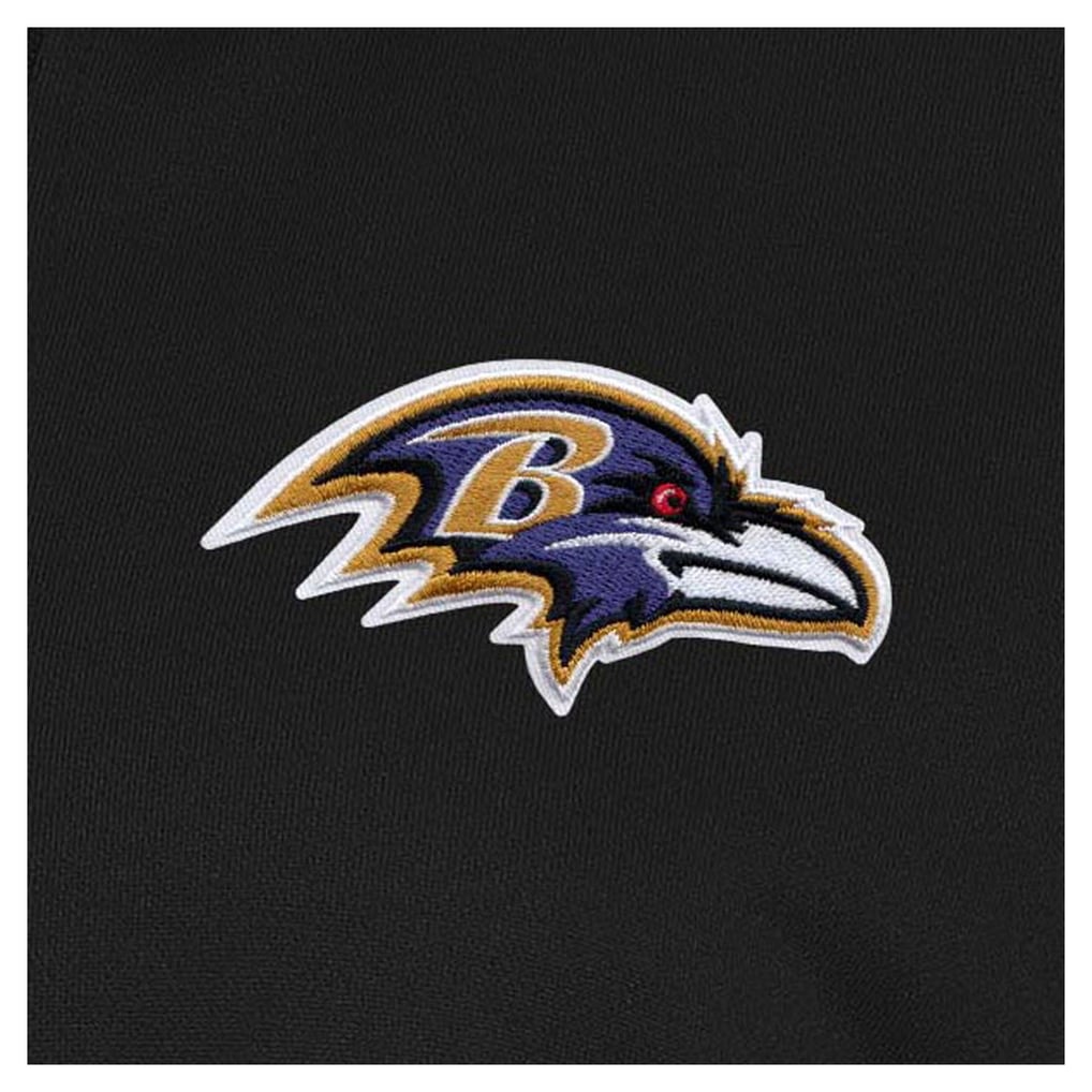 Baltimore Ravens Antigua Women's Goddess Quarter-Zip Pullover - Black