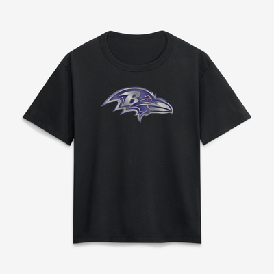 Baltimore Ravens Women's Forged Mascot T-Shirt - Black