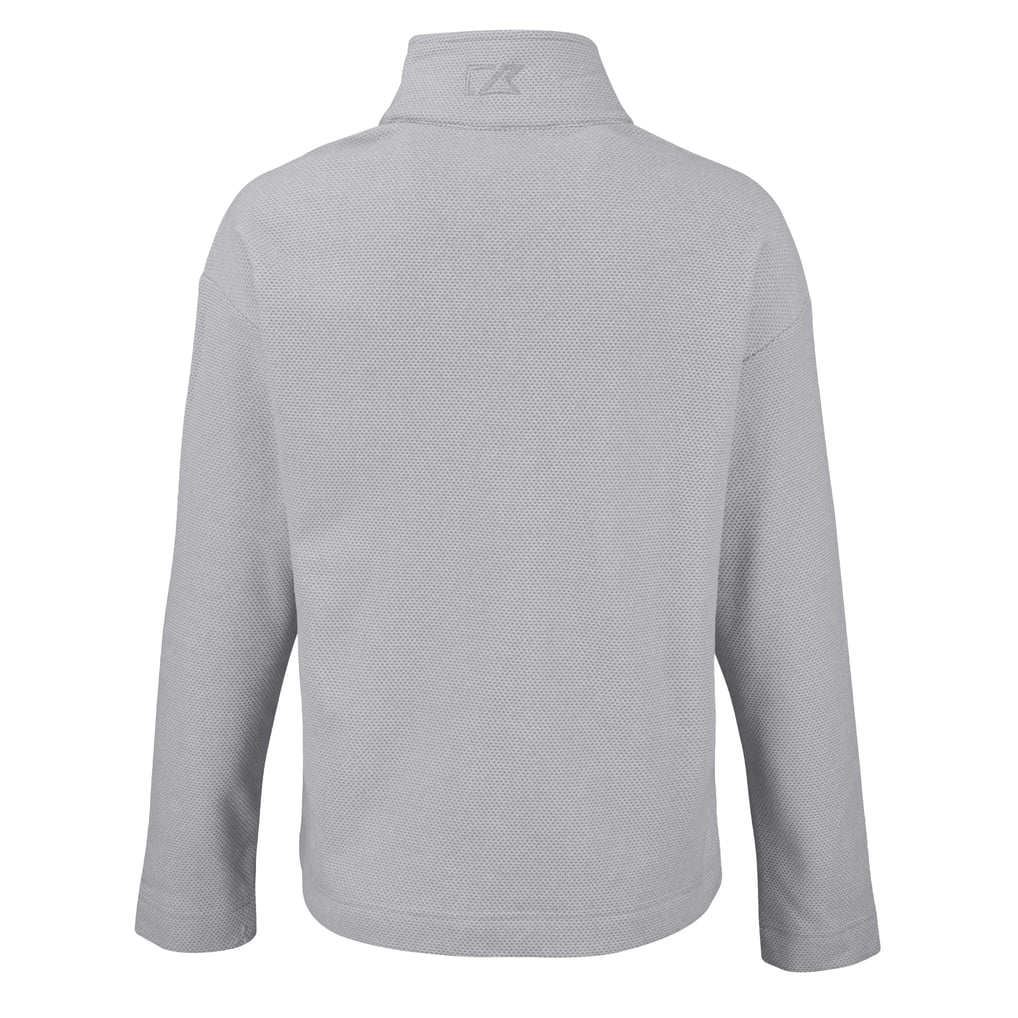  Baltimore Ravens Cutter & Buck Women's Hunts Point Eco Half-Snap Sweatshirt - Gray