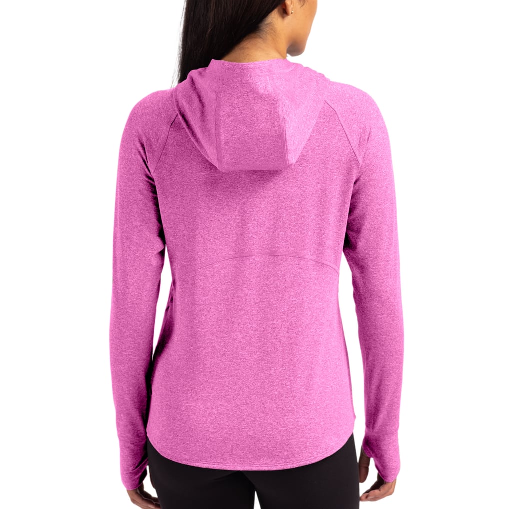 Baltimore Ravens Cutter & Buck Women's Tonal Logo Adapt Knit Recycled Raglan Pullover Hoodie - Pink