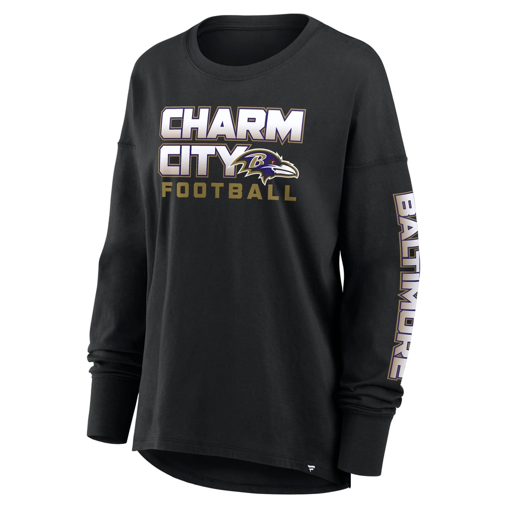 Baltimore Ravens Fanatics Women's Hometown Legacy Long Sleeve T-Shirt - Black