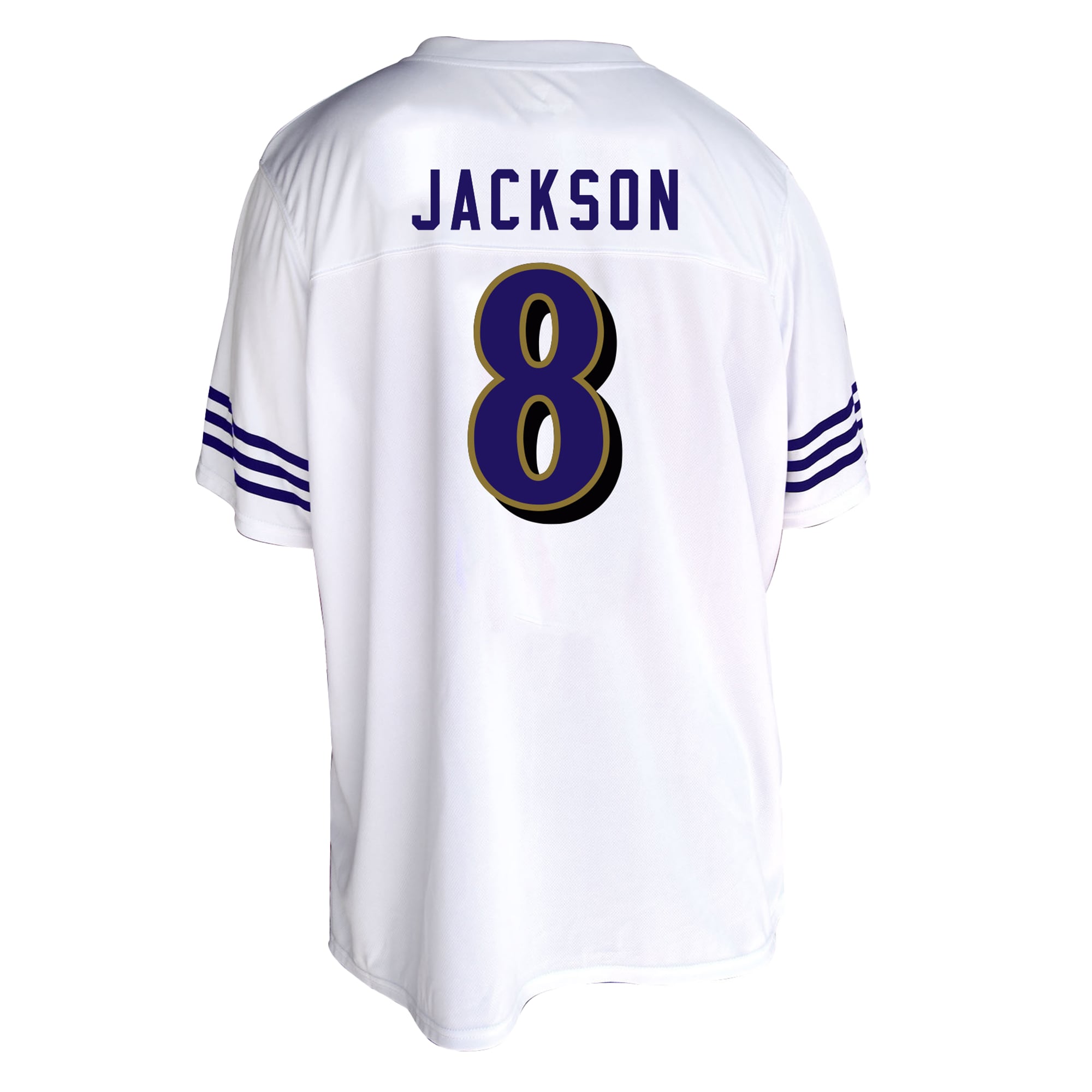 Women's Fanatics Lamar Jackson White Baltimore Ravens Plus Size