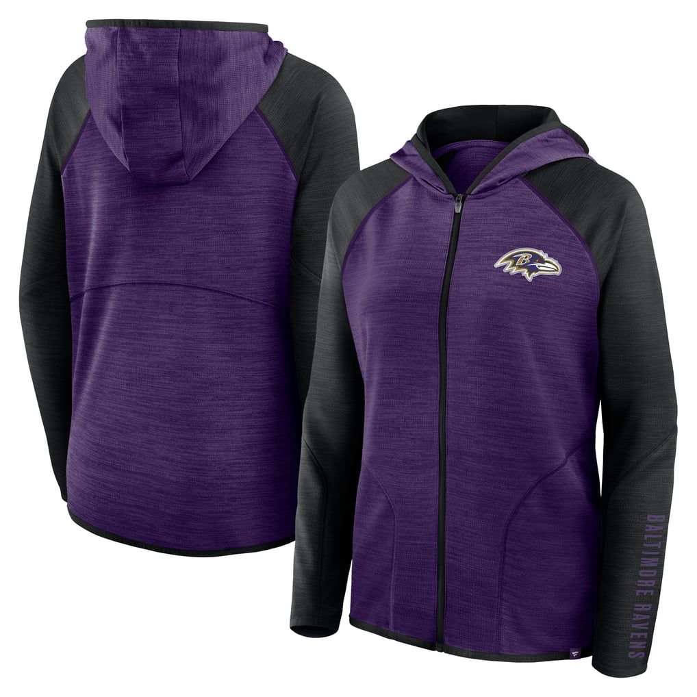 Baltimore Ravens Fanatics Women's Plus Size End Around Pass Full-Zip Hoodie - Purple