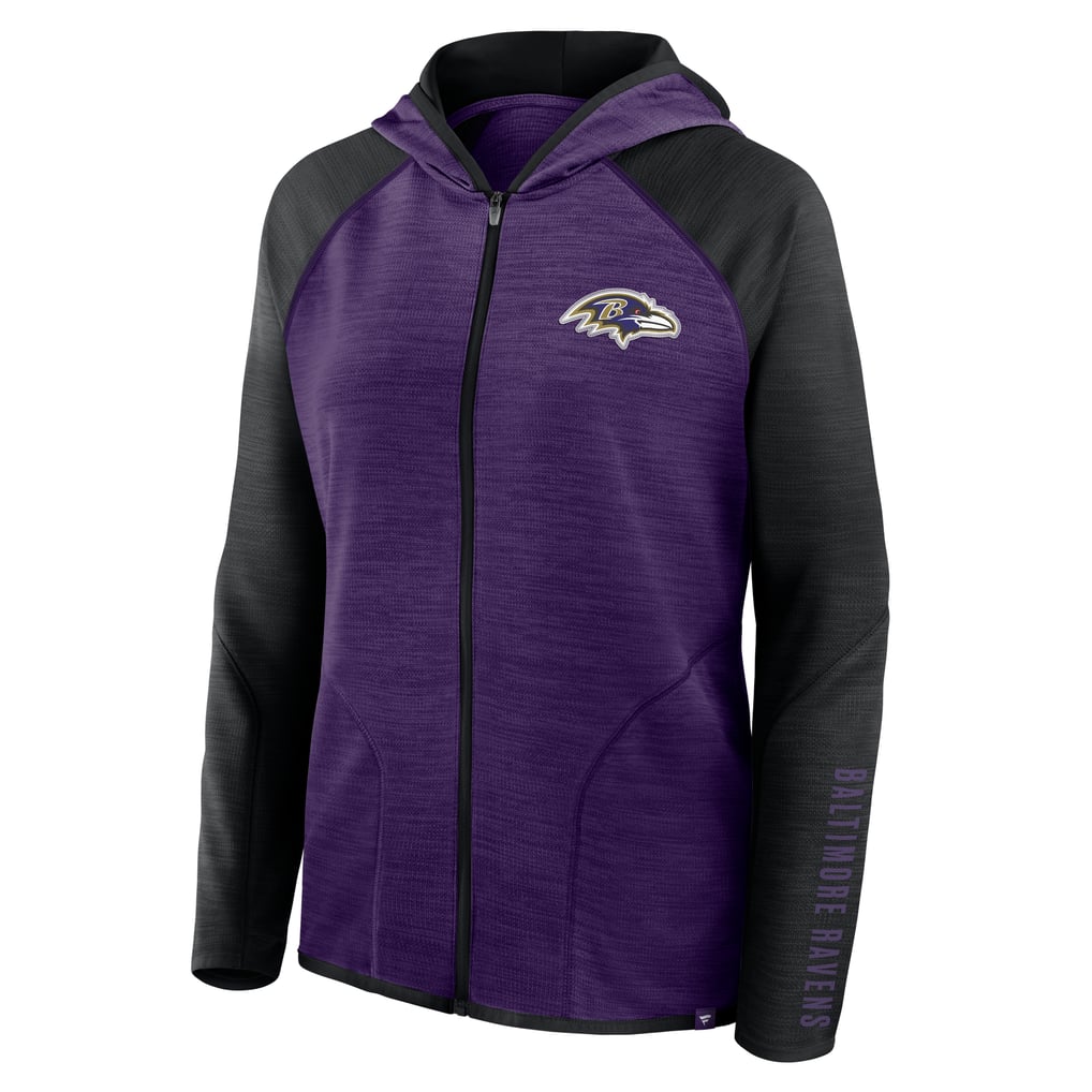 Baltimore Ravens Fanatics Women's Plus Size End Around Pass Full-Zip Hoodie - Purple
