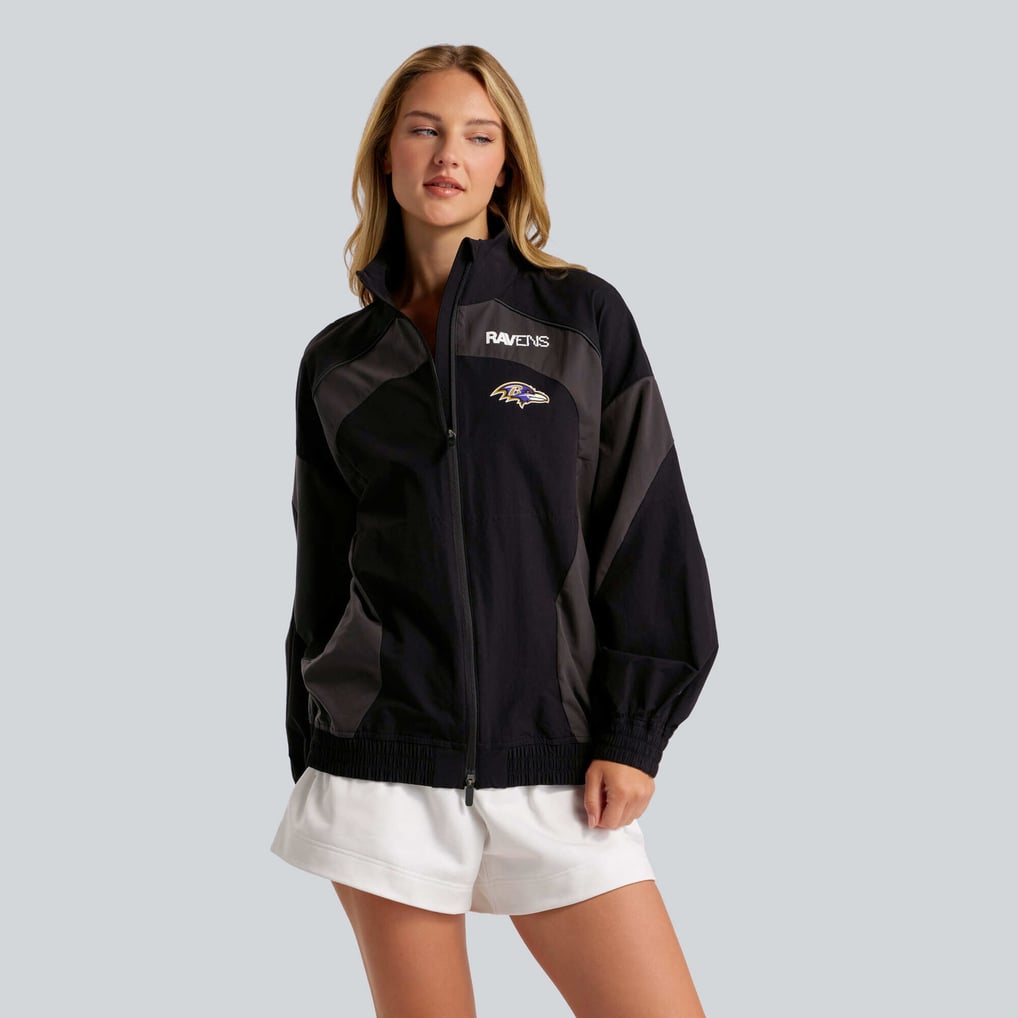 Baltimore Ravens lululemon Women's Ventilated Oversized Track Jacket - Black