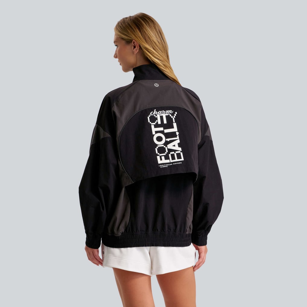 Baltimore Ravens lululemon Women's Ventilated Oversized Track Jacket - Black