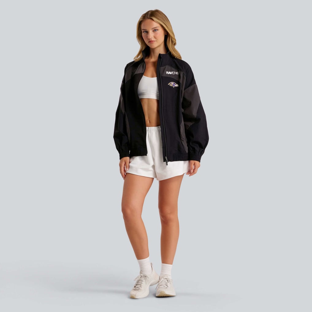 Baltimore Ravens lululemon Women's Ventilated Oversized Track Jacket - Black