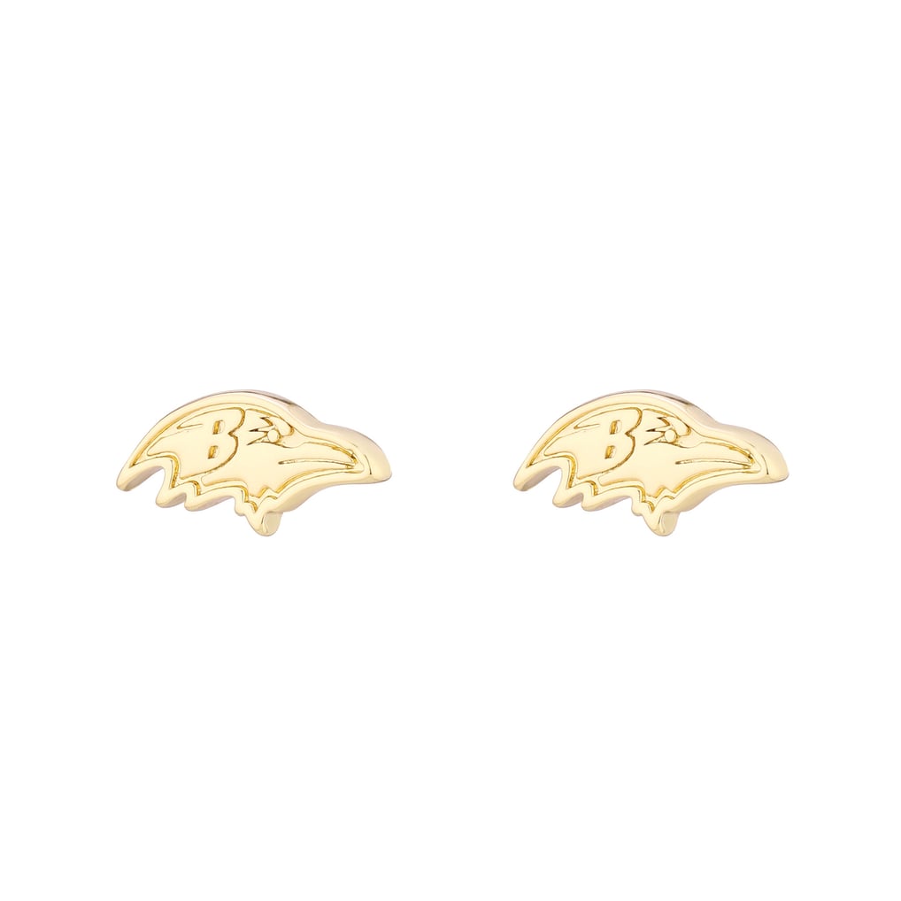  Baltimore Ravens LUV AJ Women's Logo Stud Earrings - Gold