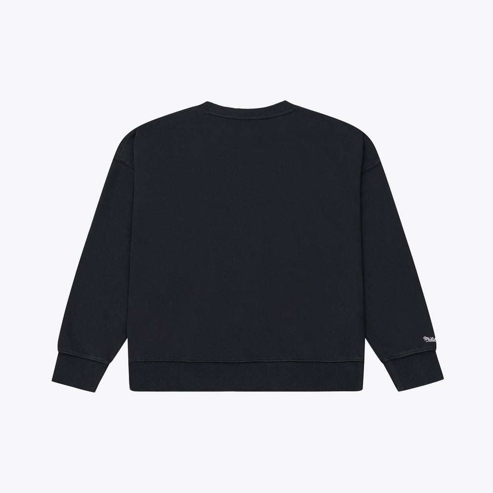 Baltimore Ravens Mitchell & Ness Women's  Core Essentials Micro Logo Fleece Sweatshirt - Black