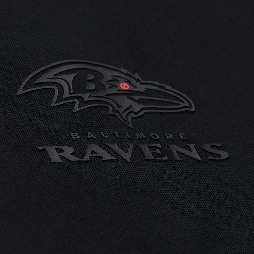 Baltimore Ravens Mitchell & Ness Women's  Core Essentials Micro Logo Fleece Sweatshirt - Black