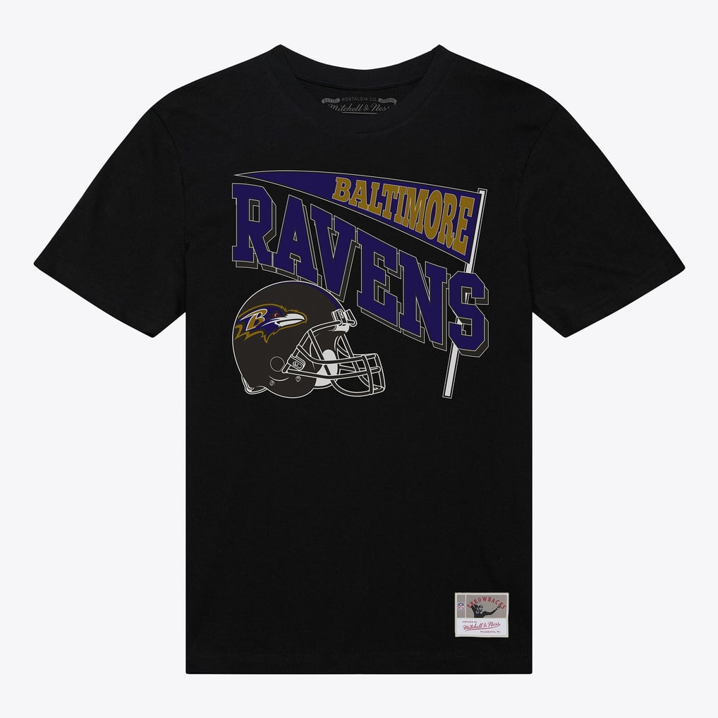  Baltimore Ravens Mitchell & Ness Women's Team Dynamic Boyfriend T-Shirt - Black