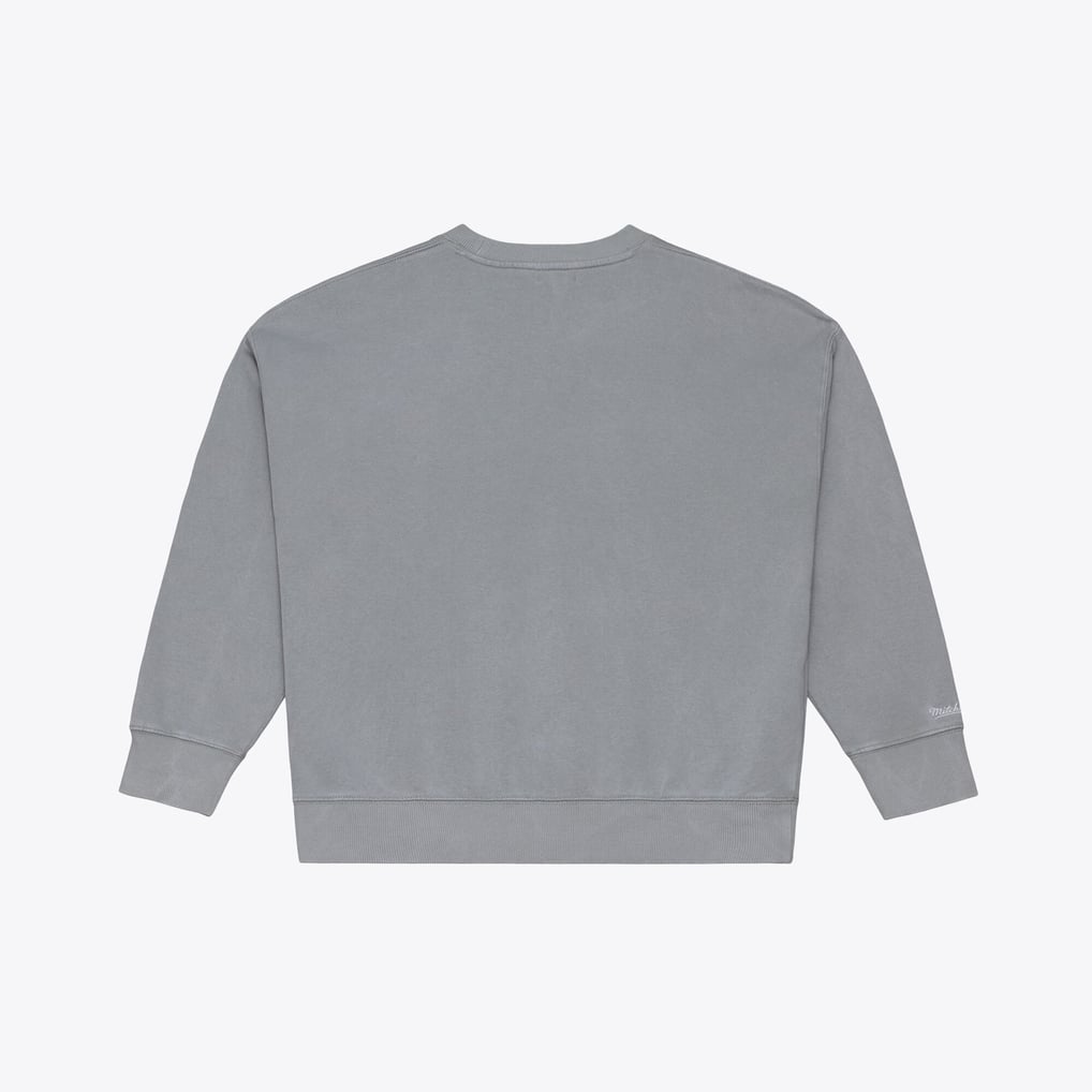 Baltimore Ravens Mitchell & Ness Women's Core Essentials Micro Logo Fleece Sweatshirt - Gray