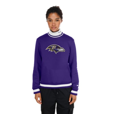  Baltimore Ravens New Era Women's Sport Classics Turtleneck - Purple