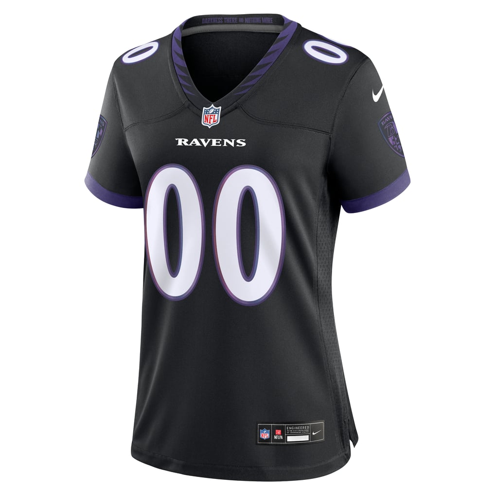  Baltimore Ravens Nike Women's Alternate Custom Game Jersey - Black