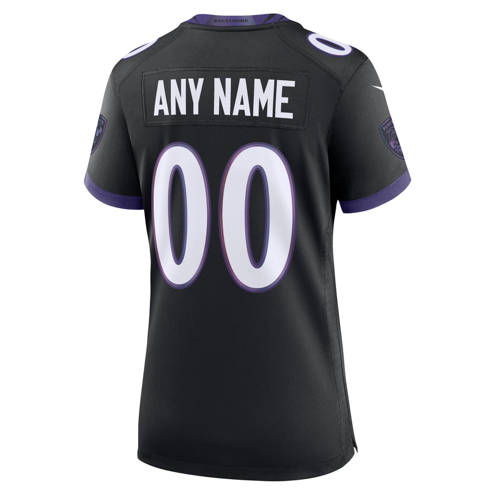  Baltimore Ravens Nike Women's Alternate Custom Game Jersey - Black